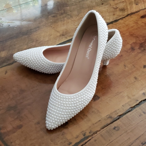 CRYSTAL QUEEN KITTEN HEEL 👠 😍 ♥ - Picture 1 of 6
